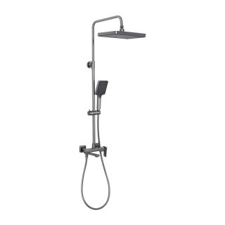 Душевая стойка Frap F2484-9 Оружейная сталь